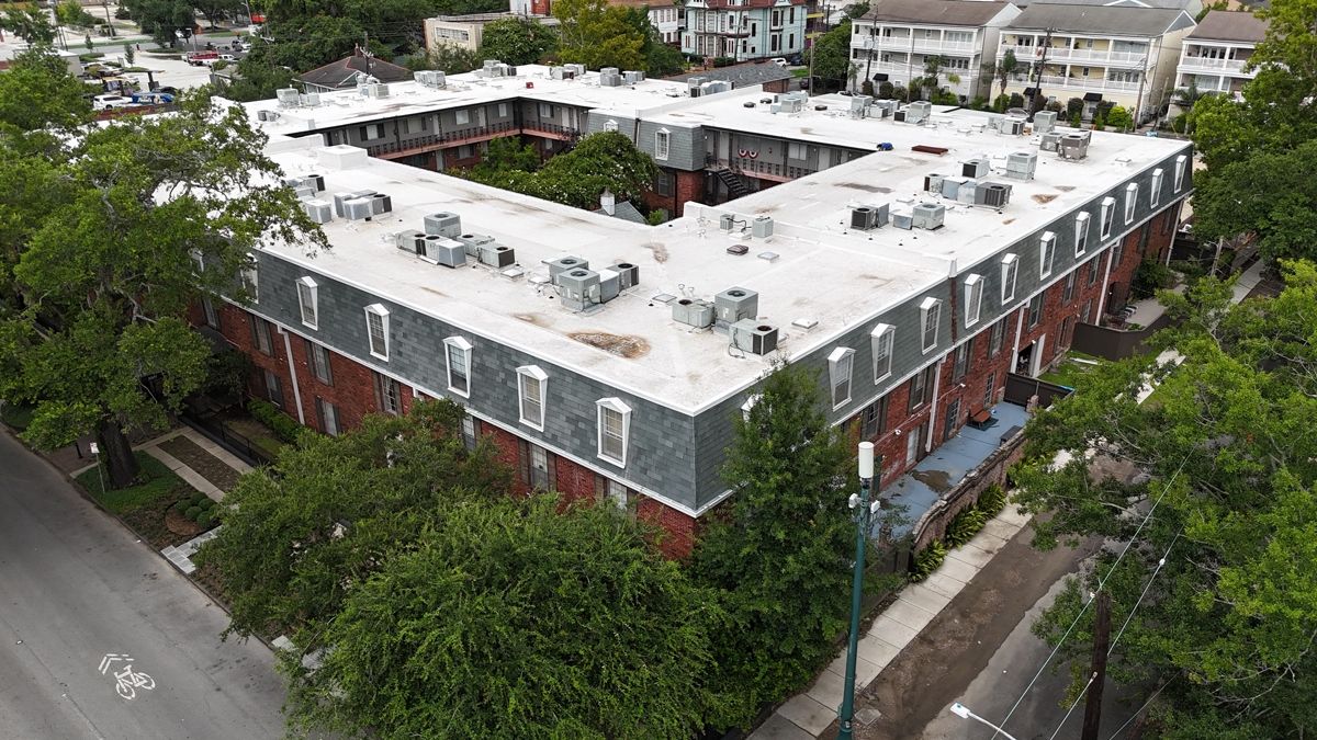 Apartment complex roof